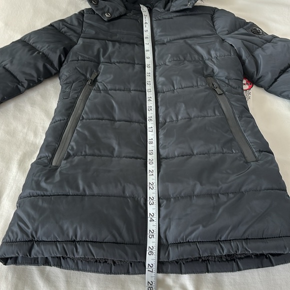 NWT! Kenzie Girl Puffer Coat Parka Faux Fur Hood Size 7/8 Kids Fleece Lined - Picture 13 of 15